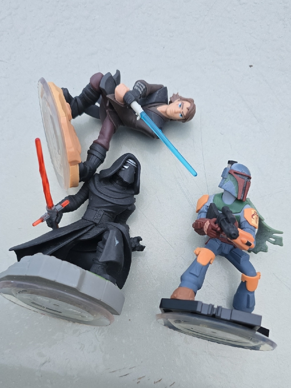 Disney Infinity 3.0 Star Wars  Lot Of 3 Kylo Ren Anakin Skywalker + Boba Fett